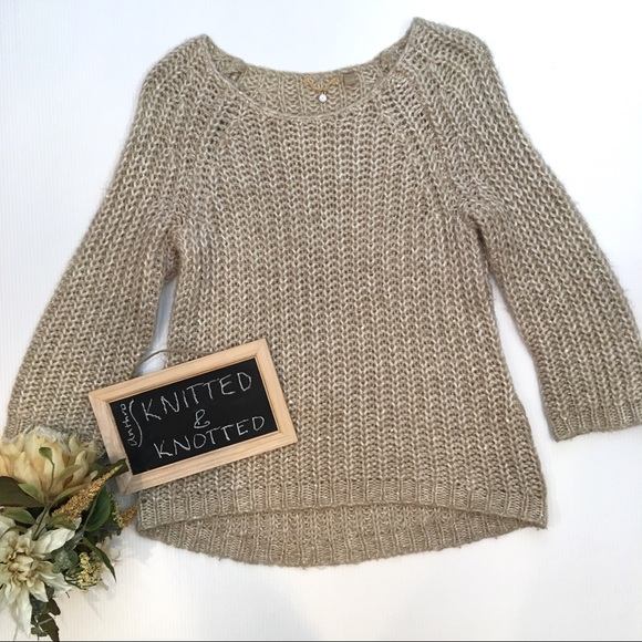 Anthropologie Sweaters - Anthropologie Knitted & Knotted Sweater Sequins M
